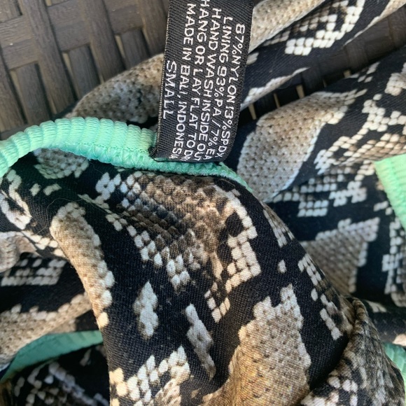 Indah Caper in Mint Python - Picture 5 of 8